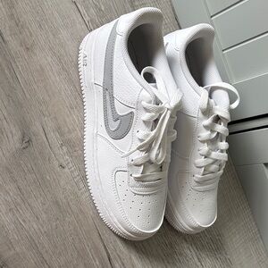 Nike White and Gray Athletic Shoes